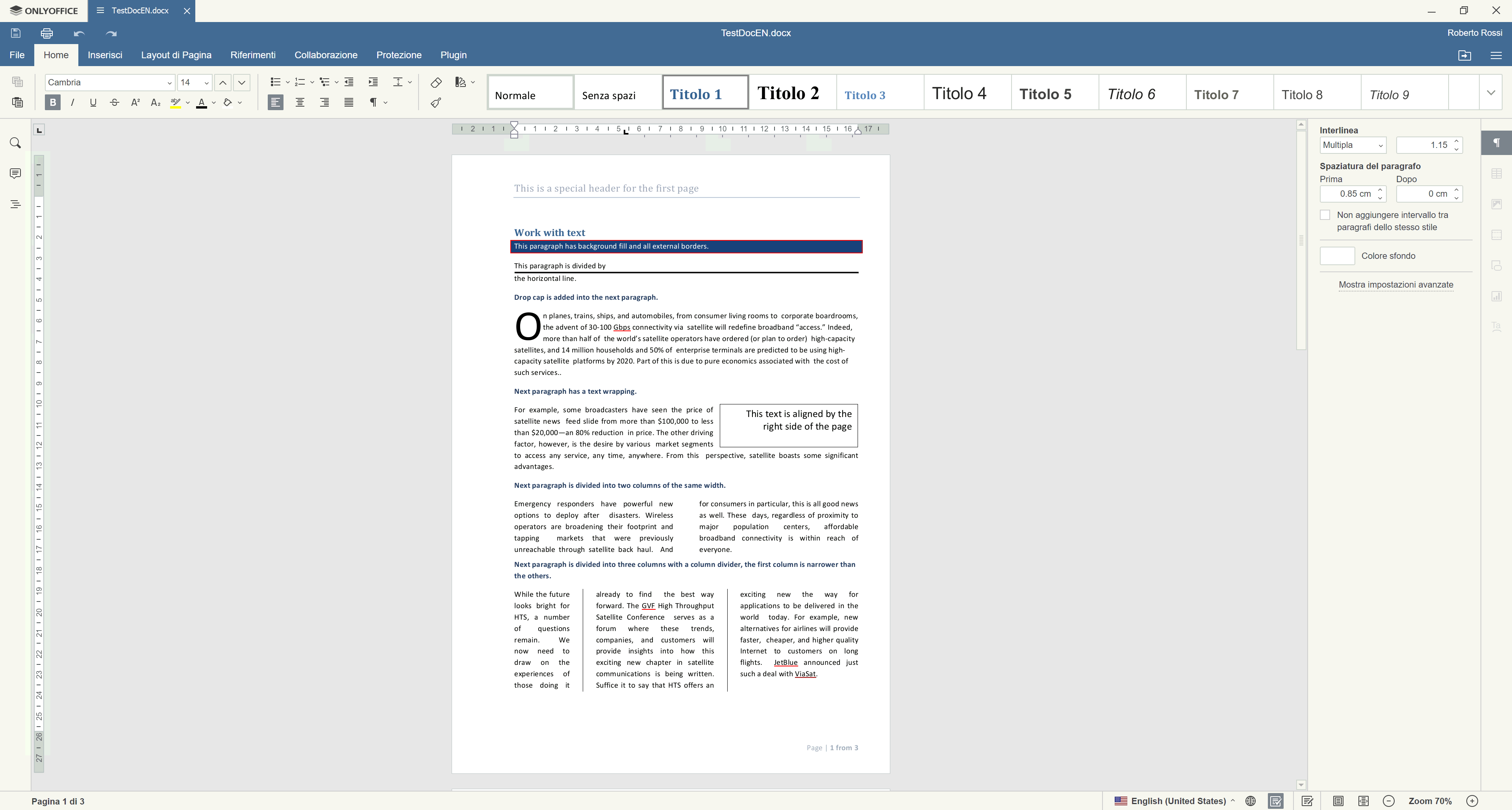 OnlyOffice Pagina 1